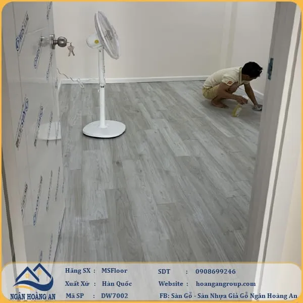 Sàn Nhựa Giả Gỗ Dán Keo MsFloor DW7002