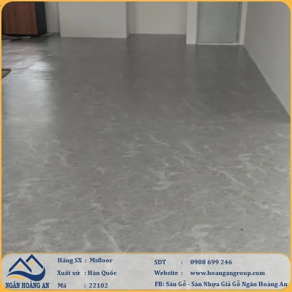 Sàn Nhựa Giả Bê Tông Giả Vân Đá MsFloor 22102 Dày 2mm