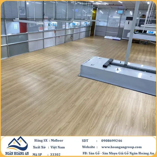 Sàn Nhựa Giả Gỗ Dán Keo MsFloor 33302 Dày 3mm