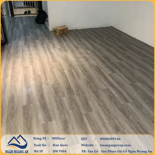 Sàn Nhựa Giả Gỗ Dán Keo MsFloor DW7004