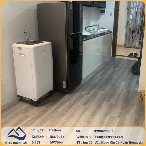 Sàn Nhựa Giả Gỗ Dán Keo MsFloor DW7004