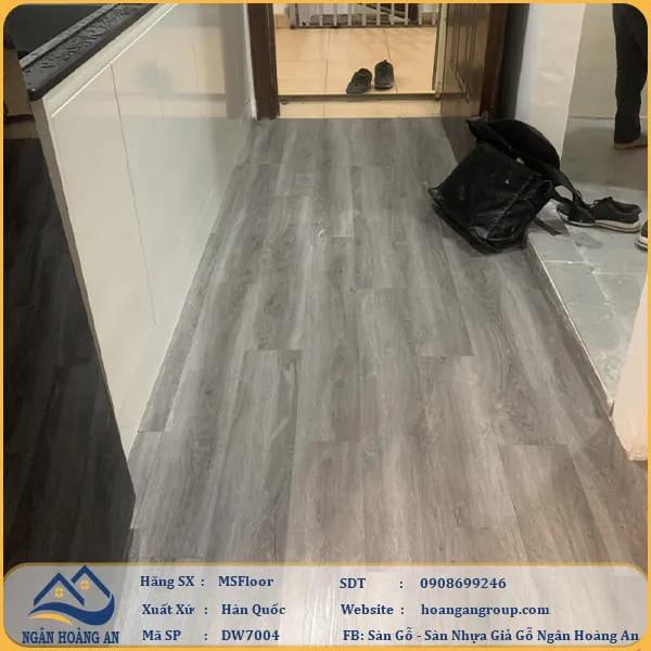 Sàn Nhựa Giả Gỗ Dán Keo MsFloor DW7004