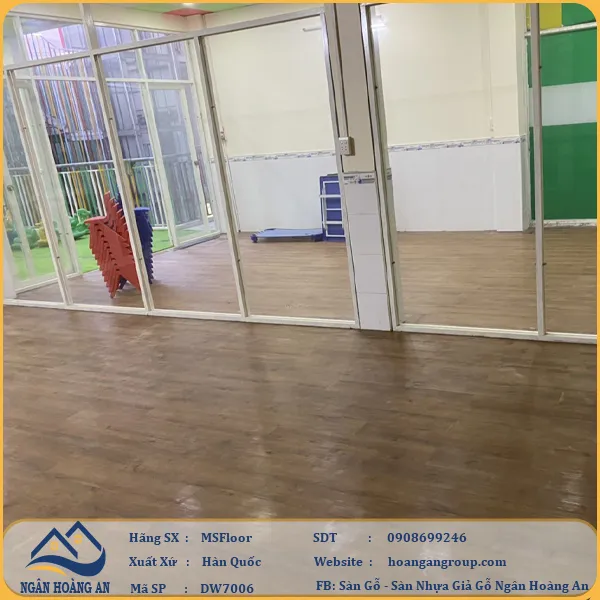 Sàn Nhựa Giả Gỗ Dán Keo MsFloor DW7006