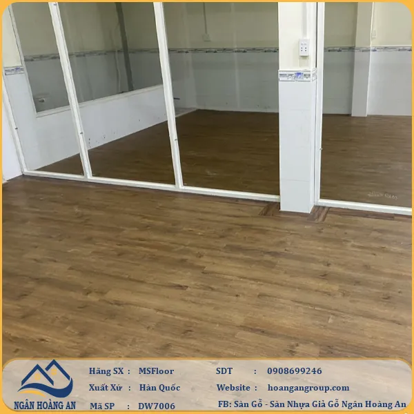 Sàn Nhựa Giả Gỗ Dán Keo MsFloor DW7006