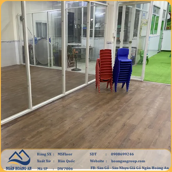 Sàn Nhựa Giả Gỗ Dán Keo MsFloor DW7006