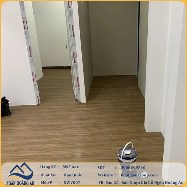 Sàn Nhựa Giả Gỗ Dán Keo MsFloor DW7007