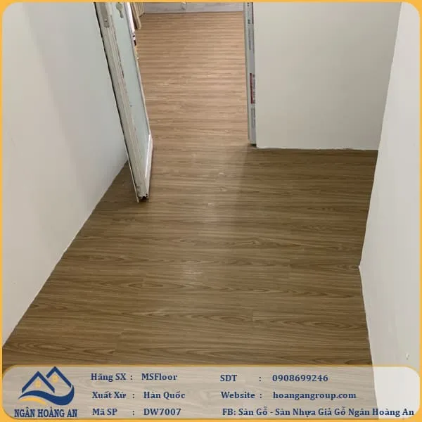 Sàn Nhựa Giả Gỗ Dán Keo MsFloor DW7007