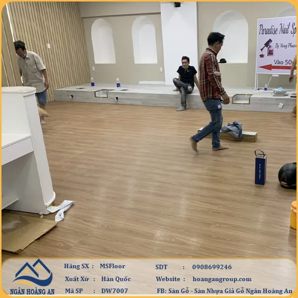 Sàn Nhựa Giả Gỗ Dán Keo MsFloor DW7007
