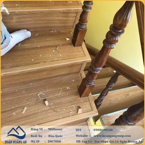 Sàn Nhựa Giả Gỗ Dán Keo MsFloor DW7008