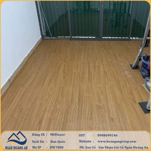 Sàn Nhựa Giả Gỗ Dán Keo MsFloor DW7008