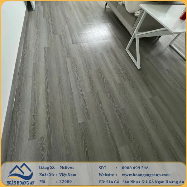 Sàn Nhựa Giả Gỗ Dán Keo MsFloor 22009 Dày 2mm