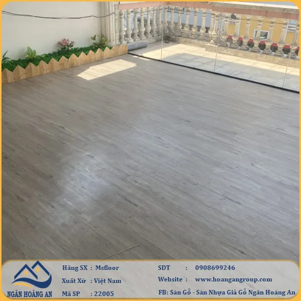 Sàn Nhựa Giả Gỗ Dán Keo MsFloor 22002 Dày 2mm