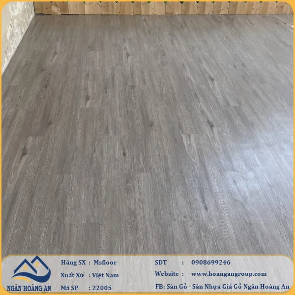 Sàn Nhựa Giả Gỗ Dán Keo MsFloor 22002 Dày 2mm