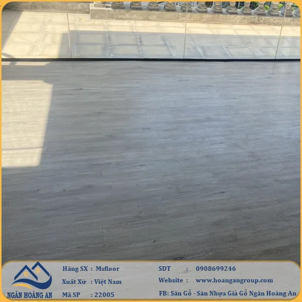 Sàn Nhựa Giả Gỗ Dán Keo MsFloor 22002 Dày 2mm