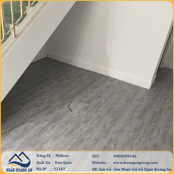 Sàn Nhựa Giả Bê Tông Giả Vân Đá MsFloor 22107 Dày 2mm