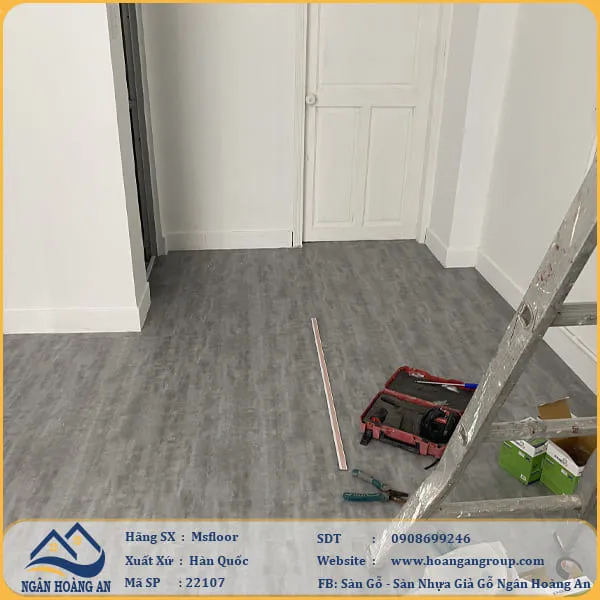 Sàn Nhựa Giả Bê Tông Giả Vân Đá MsFloor 22107 Dày 2mm