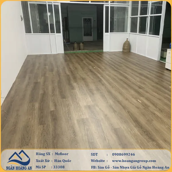 Sàn Nhựa Giả Gỗ Dán Keo MsFloor 33308 Dày 3mm