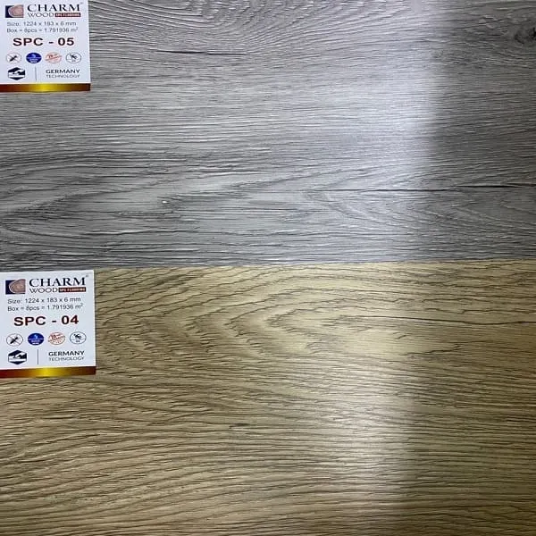 Sàn Nhựa Giả Gỗ Hèm Khóa Charm Wood SPC04