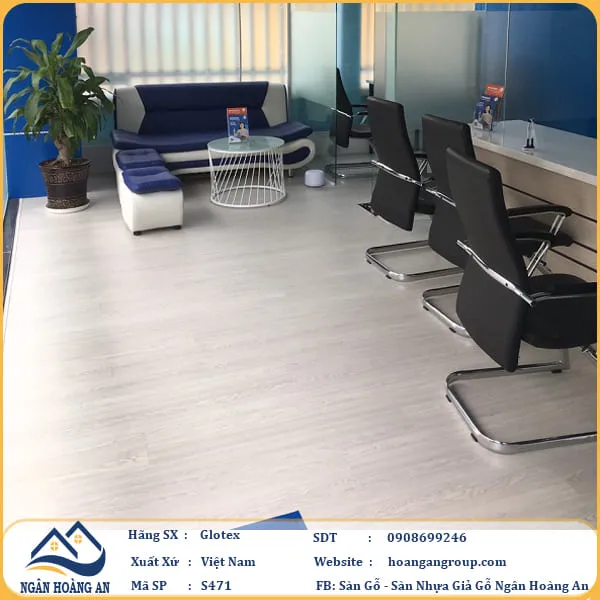 Sàn Nhựa Giả Gỗ Hèm Khóa Glotex 471