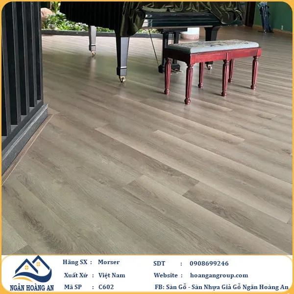 Sàn Nhựa Giả Gỗ Hèm Khóa Morser 6mm C602