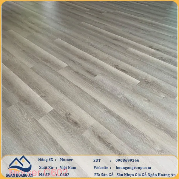 Sàn Nhựa Giả Gỗ Hèm Khóa Morser 6mm C602