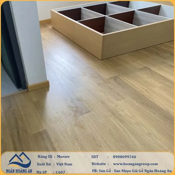 Sàn Nhựa Giả Gỗ Hèm Khóa Morser 6mm C607