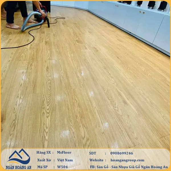 Sàn Nhựa Giả Gỗ Bóc Dán MsFloor W504