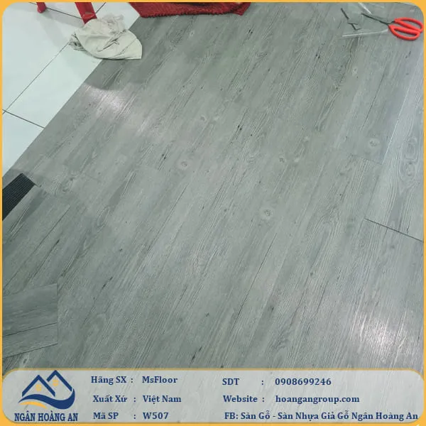 Sàn Nhựa Giả Gỗ Bóc Dán MsFloor W507