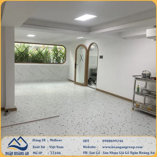 Sàn Nhựa Giả Bê Tông Giả Vân Đá MsFloor 22106 Dày 2mm