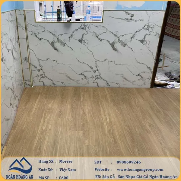 Sàn Nhựa Giả Gỗ Hèm Khóa Morser 6mm C600