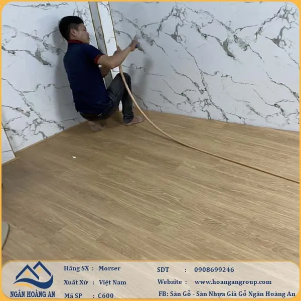 Sàn Nhựa Giả Gỗ Hèm Khóa Morser 6mm C600