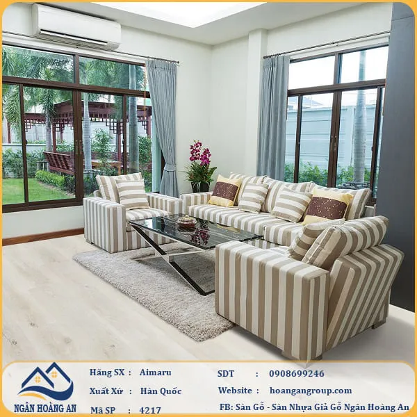 Sàn Nhựa Giả Gỗ Hèm Khóa Aimaru 4217