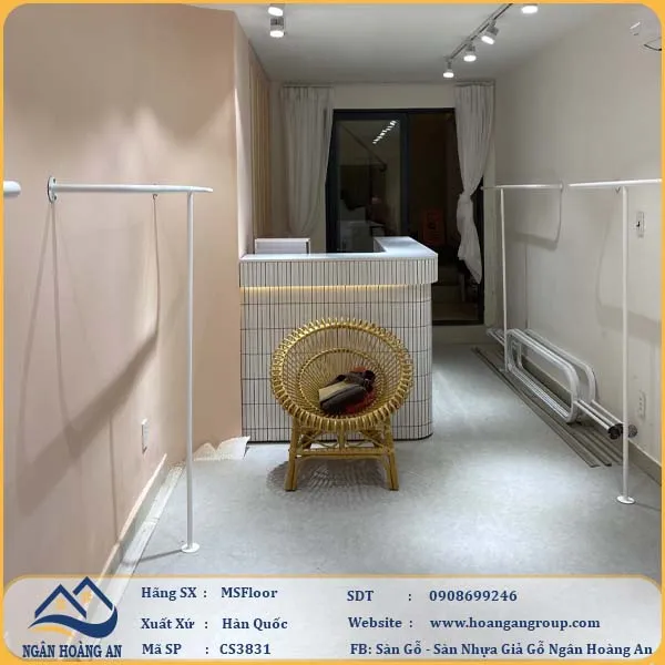 Sàn Nhựa Hèm Khoá Giả Đá MSFloor CS3831