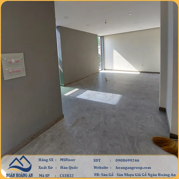 Sàn Nhựa Hèm Khoá Giả Đá MSFloor CS3832