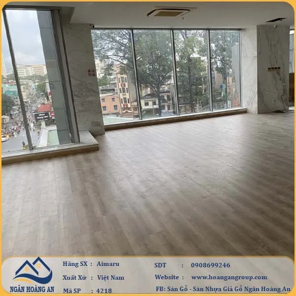 Sàn Nhựa Giả Gỗ Hèm Khóa Aimaru 4218