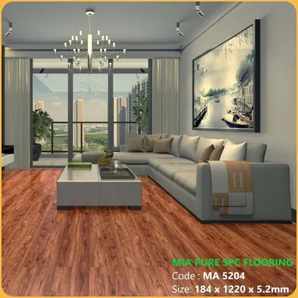 Sàn Nhựa Hèm Khóa MIA Giả Vân Gỗ MA 5204 Dày 5.2mm