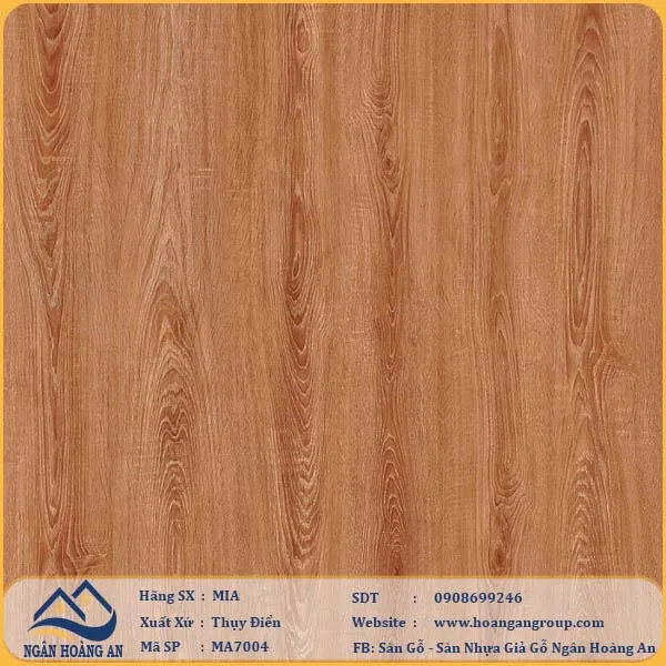 Sàn Nhựa Hèm Khóa MIA Giả Vân Gỗ MA 7004 Dày 7mm