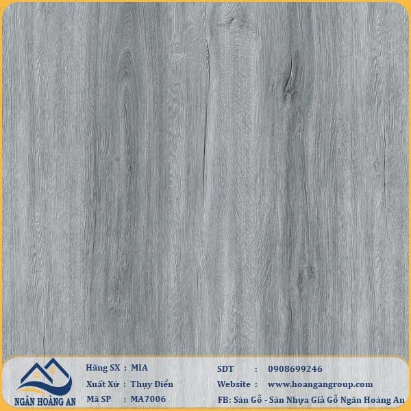 Sàn Nhựa Hèm Khóa MIA Giả Vân Gỗ MA 7006 Dày 7mm