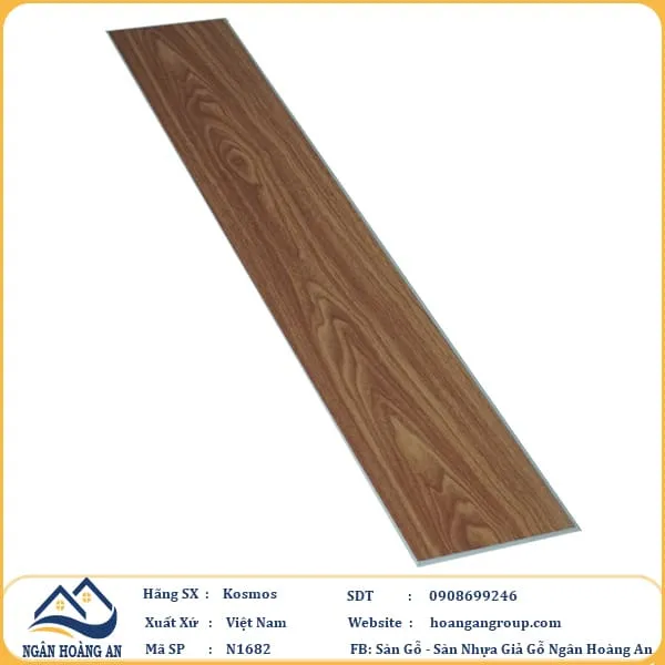 Sàn Nhựa Hèm Khoá Kosmos N1682 4mm