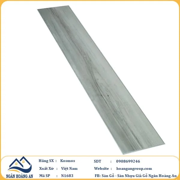 Sàn Nhựa Hèm Khoá Kosmos N1683 4mm