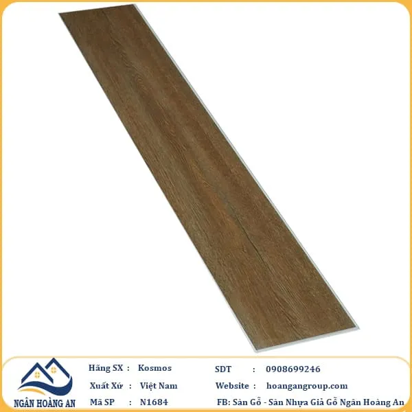 Sàn Nhựa Hèm Khoá Kosmos N1684 4mm