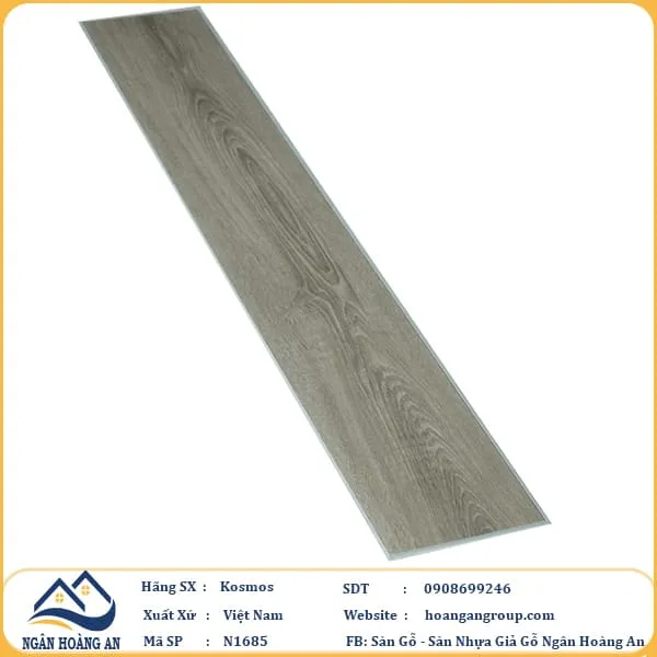 Sàn Nhựa Hèm Khoá Kosmos N1685 4mm