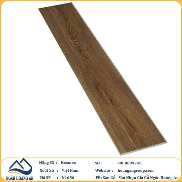 Sàn Nhựa Hèm Khoá Kosmos N1686 4mm