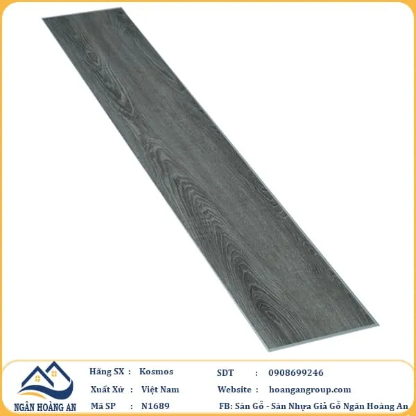 Sàn Nhựa Hèm Khoá Kosmos N1689 4mm