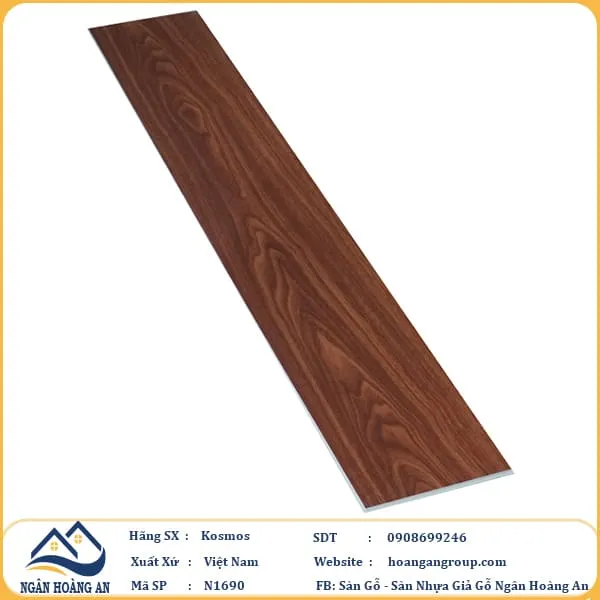 Sàn Nhựa Hèm Khoá Kosmos N1690 4mm