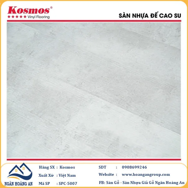 Sàn Nhựa Giả Bê Tông Hèm Khóa Kosmos SPC5007