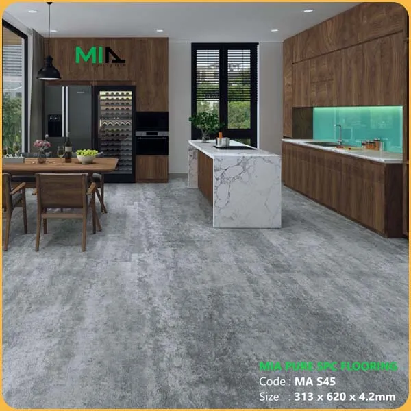 Sàn Nhựa Hèm Khóa MIA Giả Bê Tông MA S45 Dày 4.2mm