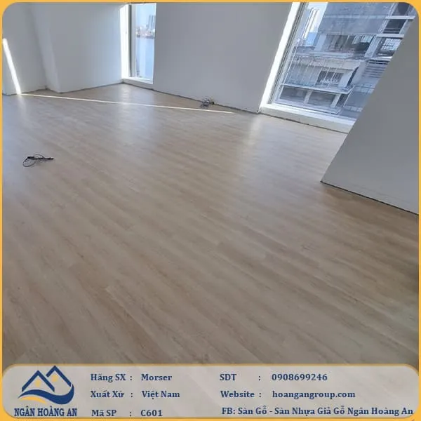 Sàn Nhựa Giả Gỗ Hèm Khóa Morser 6mm C601