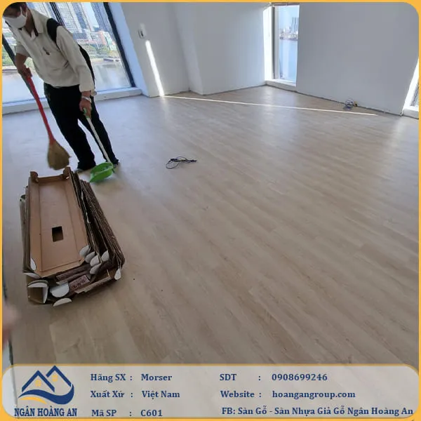 Sàn Nhựa Giả Gỗ Hèm Khóa Morser 6mm C601