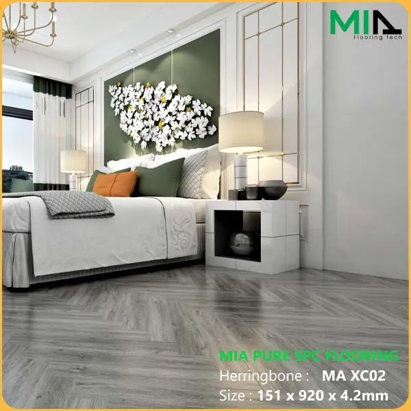 Sàn Nhựa Giả Gỗ Hèm Khóa Xương Cá MIA MA XC02